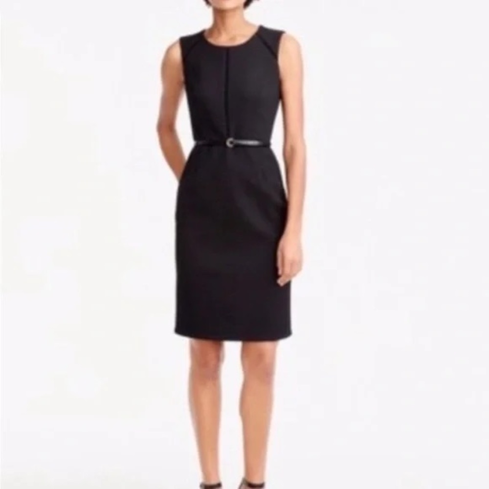 J. Crew Elegant Black Midi Dress